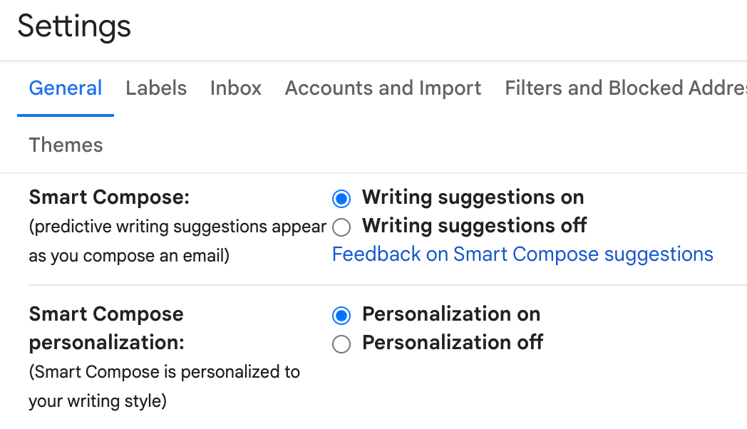 CHANGE GMAIL AI SETTINGS visual data 8